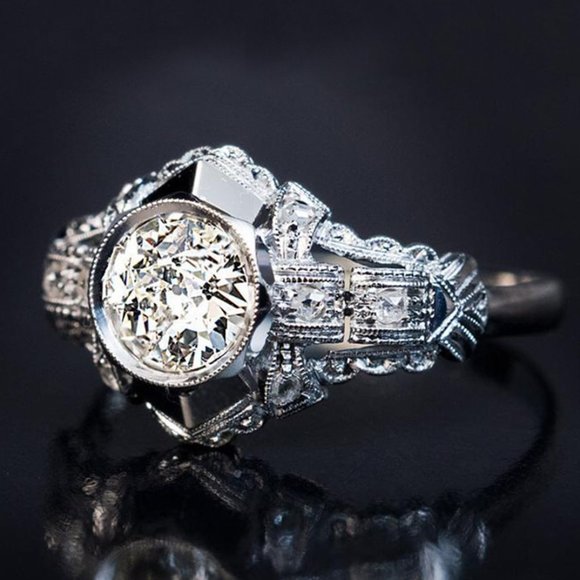 Other - Royal Zircon Stone Vintage Cubic Carved Luxury Rings for Men, L191
